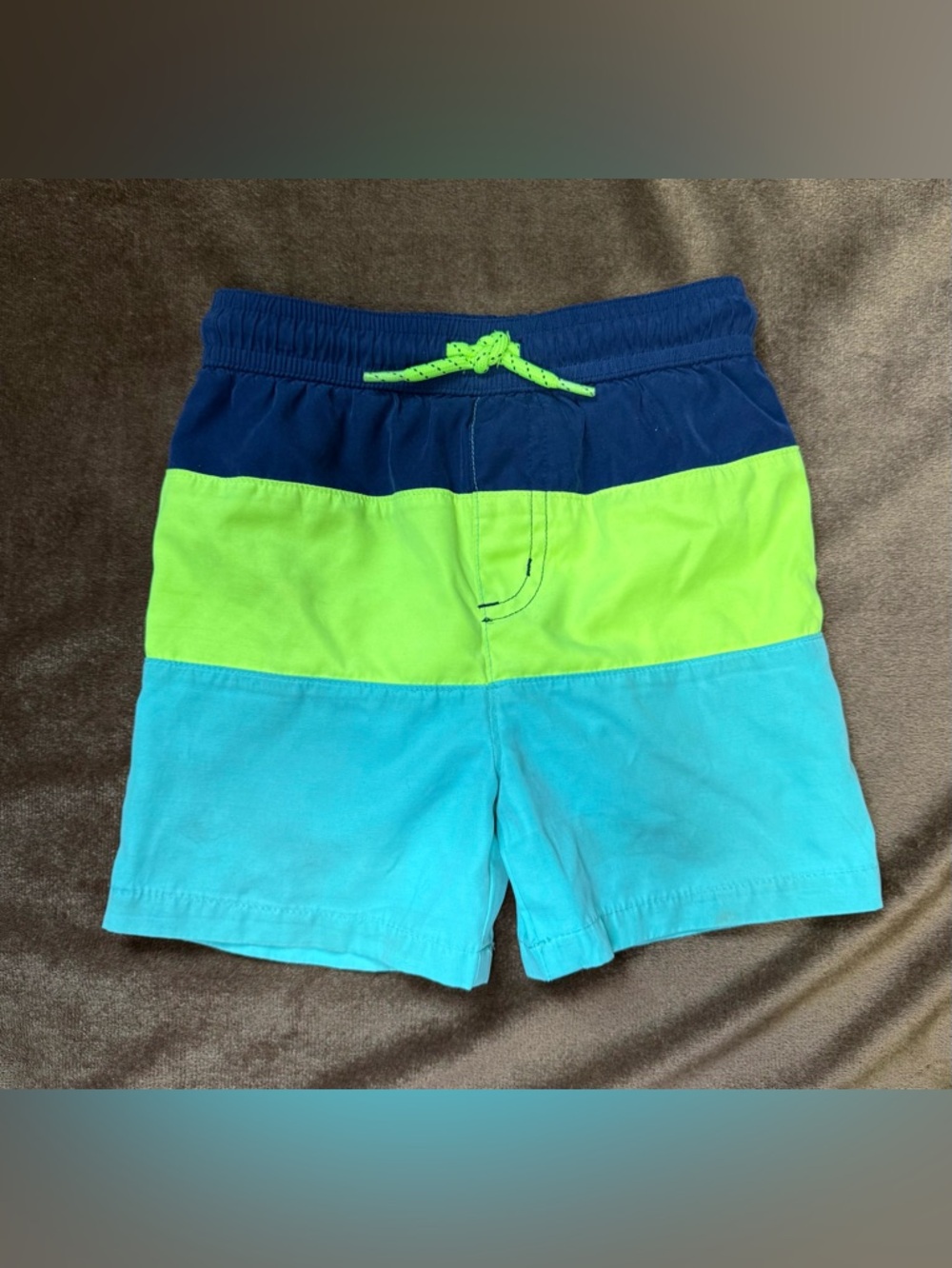 Jumping Beans Toddler Boy Swim Trunk Shorts Drawstring Elastic Waist Size 18M